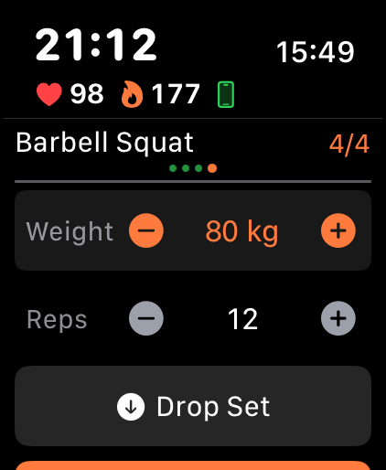 FoxFit on Apple Watch